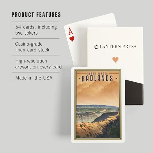 Baraja de Poker Lantern Press Badlands 52 Cartas miniatura 3