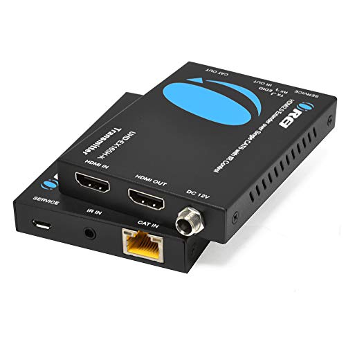 Orei HDMI Extender UltraHD Over Single Cat6/Cat7 Cable 4K @ 60Hz with HDR & IR Control - Up to 165 ft EDID Management