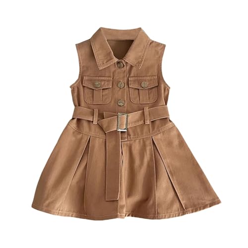 Robe fille casual style princesse manche courte avec châle fleur