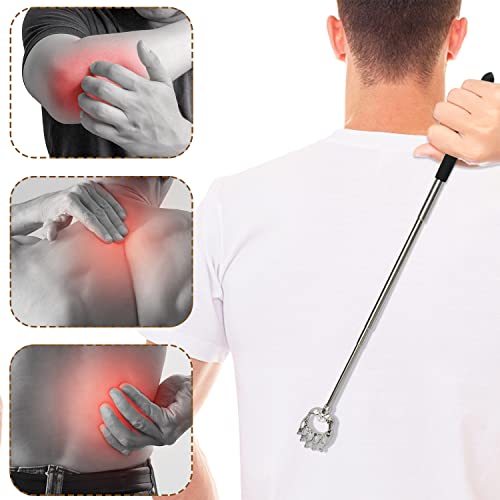 3 Pack Back Scratcher For Men Women, Stocking Stuffers Novelty Idea Extendable Back Scratcher Festival Birthday Christmas Gifts, Bear Claw Telescopic Scratcher Back Massager Tool (Black) #TOP5