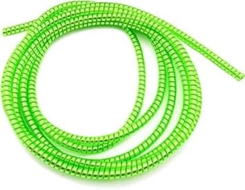 FastiQ Spiral Cable Protector for Cables and Earphones, Green, 1.4 Meter, 1 Piece