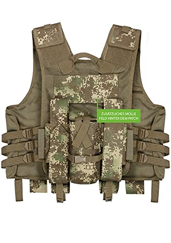 Paintball Weste Planet Eclipse Tactical Load Vest, HDE camo