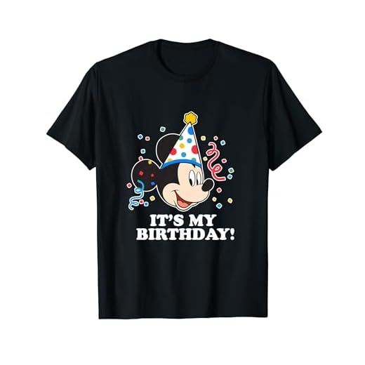 Disney Mickey Mouse Its My Birthday T-Shirt