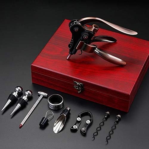 Weinflaschenöffner Set Legierung Korkenzieher mit Stopper und Ausgießer, Weinzubehör für Rotwein, Geschenk für Weinliebhaber