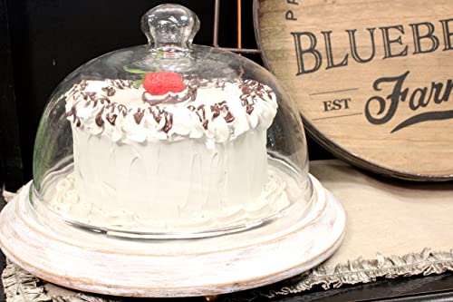 Just Dough It 7" Realistic Vanilla Frosted Cake with Chocolate Drizzle and Strawberry Replica Prop