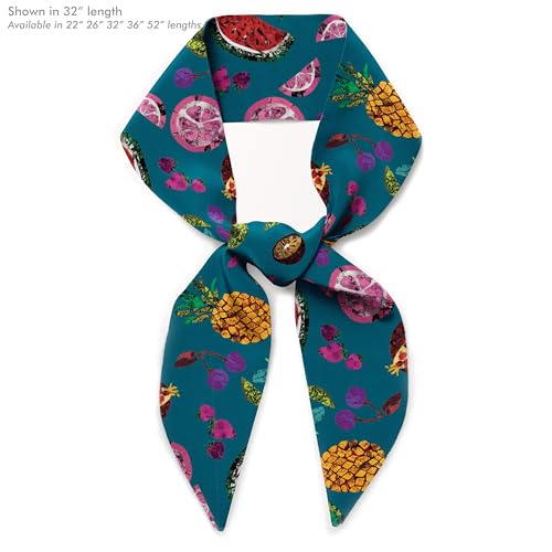 Liberty London Purse, Head, or Neck Scarf - "Pietra Dura" Floral Skinny Scarf - Headband, Handbag, Purse Handle - Silky Tana Lawn Cotton4