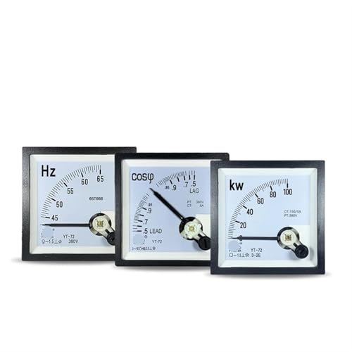 Indicateur de cosinus thêta triphasé Yt72 mesure du déphasage ampèremétrique 100V 5A - 2
