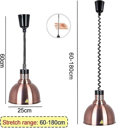 Lampe chauffante pour aliments rétractable multicouleur de cuisine d'hôtel - 5