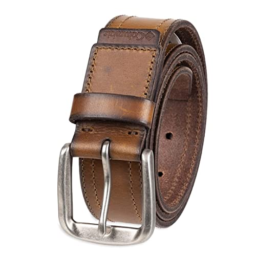 Columbia Men's Classic Logo Belt-Casual Dress with Single Prong Buckle for Jeans Khakis