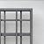 Vita Urbana Slate Gray Embossed Vinyl Modern Trellis and Privacy Screen, 60 inch L x 84 in H, Grey, Garden Décor, BPA and Pthalate Free, Lattice, VT17631