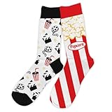 CHAUSSETTE DUO CINE POPCORN. Faîtes plaisir à un proche en lui offrant notre paire de chaussettes duo dépareillées Cinéma / Pop-Corn.