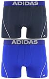 adidas Men's Sport Performance Climacool Trunks Underwear (2-Pack), (Urban/Light Onyx)/(Bold Blue/Light Onyx), X-Large