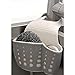 TuuTyss Wheat Straw Hanging Ajustable Strap Sponge Holder Sink Caddy for Kitchen,Grey