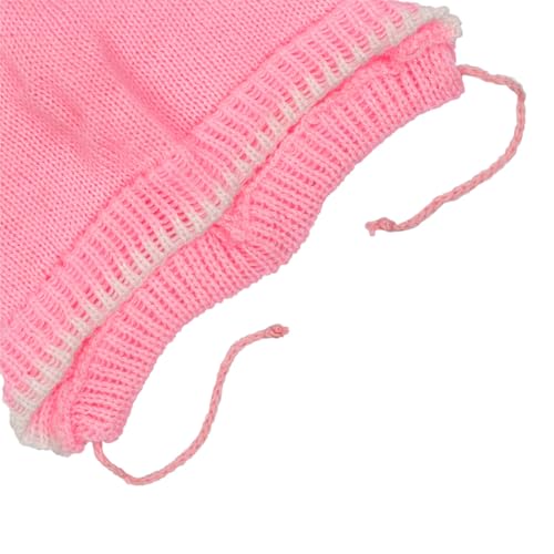 Image of Kids Woolen Sweater for Baby Boys and Girls with Cap and Socks Multicolor 6 to 12 Months 3 Pcs Set Long Sleeve V Neck Regular Fit