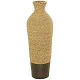 Deco 79 Seagrass Handmade Decorative Vase Tall Woven Floor Centerpiece Vase, Vase for Home...