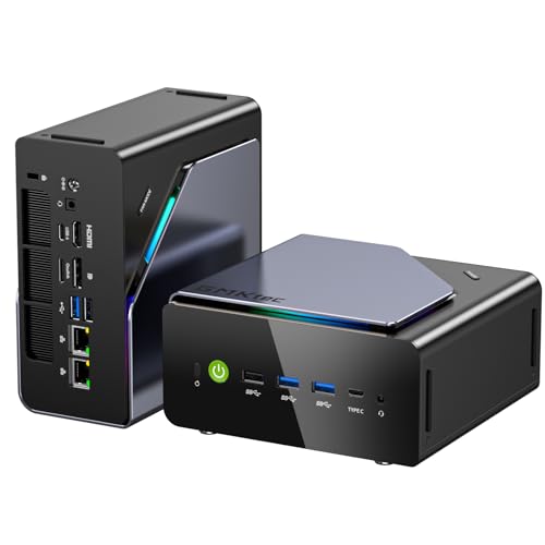 GMKtec K12 Ryzen 7 Mini PC Gaming Oculink AMD R7 H 255 (Improved Version 8745HS) 16GB DDR5 RAM 1TB SSD, Mini Computer Radeon 780M Graphics, Memory Expansion 3X M.2 2280, Dual NIC 2.5G 1000.0
