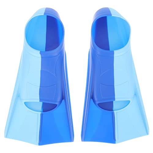 LOGOFUN Kids Swimming Training Flippers Rubber Water Sports Gear for Child Summer Beach Party Outdoor Sports Supply - Blue 12 * 6 * 2in