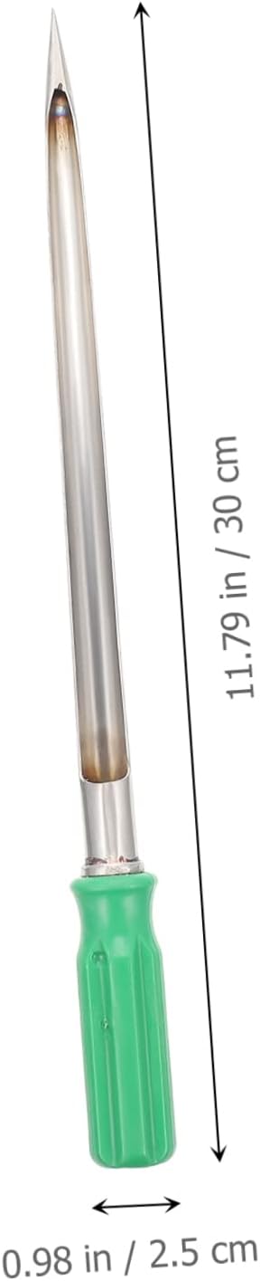 YARNOW 10pcs Stainless Steel Soil Probe Sampling Tool Cereal Sampler Plastic Handle Outdoor Use Grains Powder Sampler