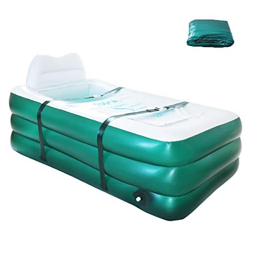 Inflatable Portable Bathtub, Family Bathroom Home Spa, Foldable Inflatable Durable Soaking Bathtub with Large Backrest, Outdoor Freestanding Inflatable Pool, Easy to Inflate and Use