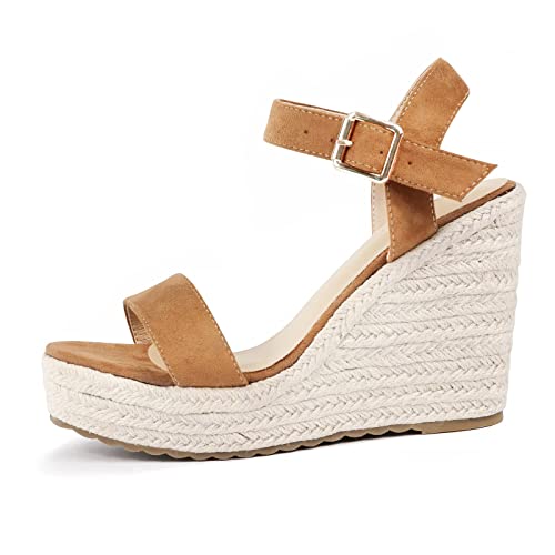 UTIKLIOU Wedge Sandals for Women Platform Sandals Open Toe Wedge Heels Casual Summer Sandals2