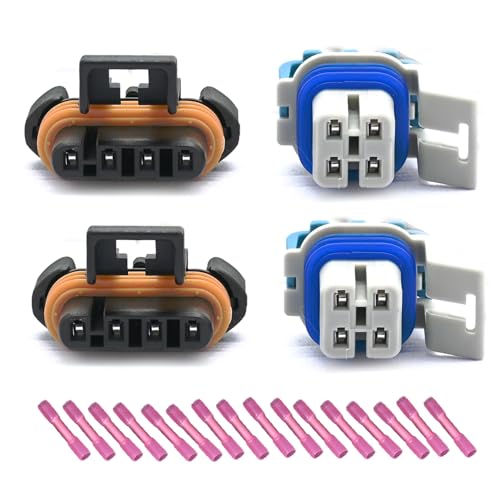 GROBARPART 4 Pcs 234-4012 234-4018 Oxygen Sensor O2 02 Sensor Connector Fit for Chevy Astro Beretta Blazer C1500 C2500 Suburban Express Silverado 1500 2500 3500 1993-2003 Replace2344012 SU187
