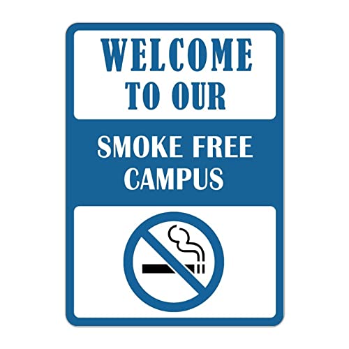 Welcome to Our Smoke Free Campus Street Metal Signs �r���e�[�W �K�тȂ� ���S �j�� ���A �x�� �A���~�j�E�� ���^�� �u���L�Ŕ� �� �e���X �� �� �J�t�F �p�u �z�[���f�R �ǃA�[�g �v�����g �|�X�^