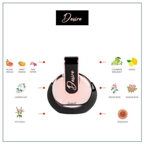 Sapil Desire Perfume for Women â Long-lasting Dubai Perfume EDP Spray â Floral Chypre Scent â 2.7 Oz (80 ml) â Ideal Arabic Cologne for Women, Gift for Any Occasion - Image 5
