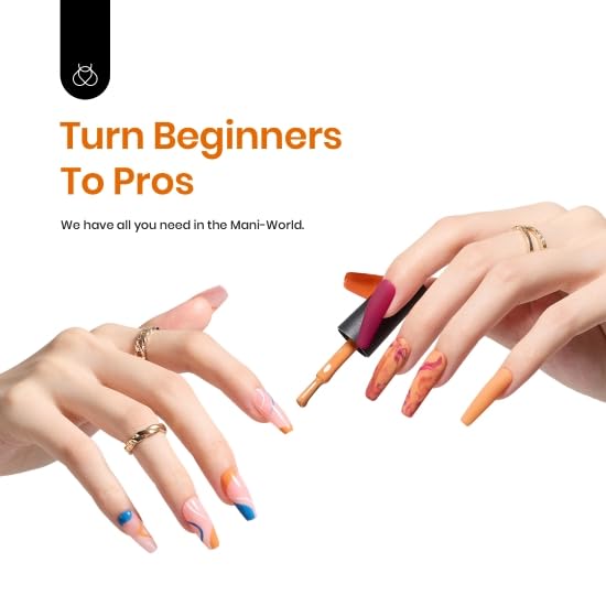 Miniatura 3 de beetles Gel Polish Juego de 23 esmaltes de uñas de gel, 20 colores, naranja, marrón, rojo, azul real, verde, UV, esmalte de uñas de gel y 3 piezas,