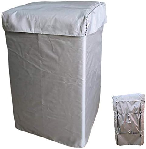 EBISSY Washing Machine Cover [ Durable Oxford Coated Silver/The Service Life Is 5 Years ] Automatic Sunscreen Waterproof Dustproof Protector (M:22"22"35"inches, Standard Fabric)