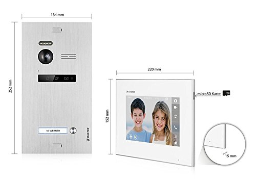 Funk-Türsprechanlage Balter EVO Video Türsprechanlage mit 2 Monitoren