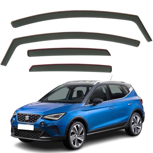 Set Of 4 Wind Deflectors Compatible with SEAT ARONA 2017 2018 2019 2020 2021 2022 2023 2024 2025