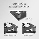 ID-COOLING SE-214-XT ARGB CPU Cooler 4 Heatpipes CPU Air Cooler ARGB Light Sync with Motherboard(5V 3-PIN Connector) CPU Fan for Intel/AMD, LGA 1700 Compatible - Image 5