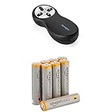 Kensington 33374EU Wireless 2.4Ghz USB Presenter plus Rotem Laser; Kompatibel mit PowerPoint ™ / KeyNote ™ mit Amazon Basics Batterien