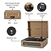 Crosley CR8017B-TA Voyager Vintage Portable Vinyl Record Player Turntable with Bluetooth in/Out and Built-in Speakers, Tan