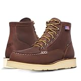 Danner 6” Bull Run GTX Work Boots for Men - Oiled Full-Grain Leather Upper with Non Slip Wedge Outsole and 3-Density Cushion Footbed, EH Resistant, Brown - 10.5 EE