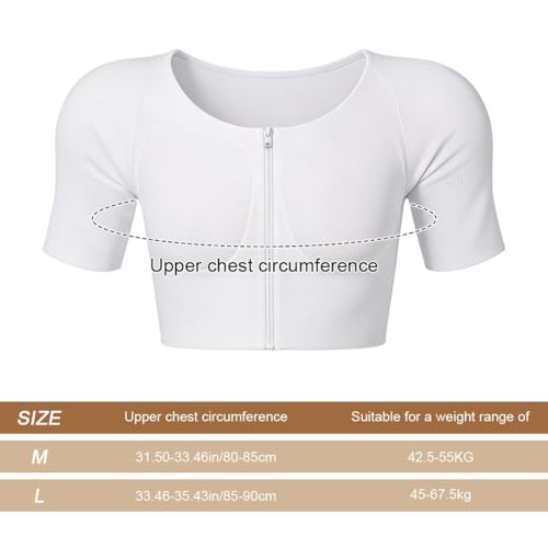 Camiseta interior sin mangas de compresión pectoral con relleno Muteitt 4
