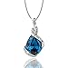 Osiana "Ocean Star"Drop-Tear Necklace Pendant Fashion Necklace Crystal From Swarovski18"Montana