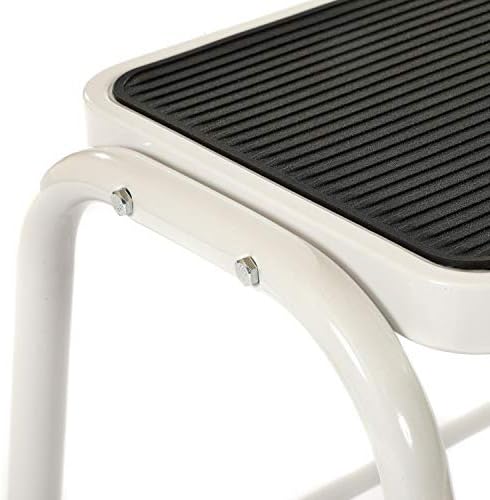 Oypla Double Caravan Step Stool Steel Non Slip Rubber Tread Safety