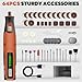 Cordless 4V Rotary Tool Kit, PHALANX Rotary Tools 80 PCS Accessories 4000mAh Battery, Type-C Charging 9 Speed Engraving Tool for Wood Cutting Sanding Crafts Carving Resin Polishing gallery 4