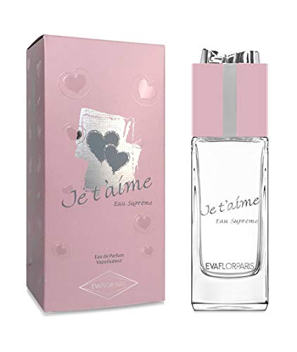 JE T'AIME Eau Suprême • Eau de Parfum 100 ml • Vaporisateur • Parfum Femme • EVAFLORPARIS