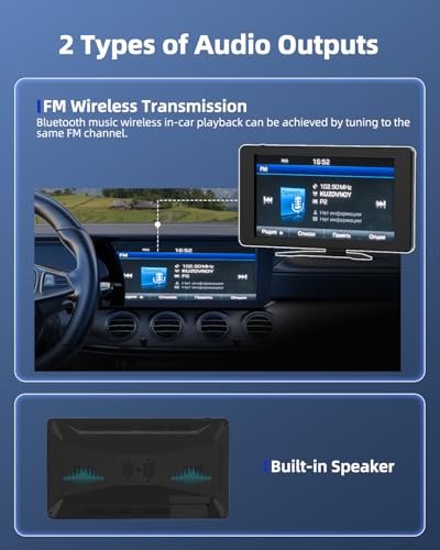 Image of 4 Channel 1080p HD Backup Camera System with 10.2 inch Touchscreen Monitor, DVR Recording /Playback, Bluetooth, FM Radio & Media Player for Trucks, Semis, RVs, Trailers, Vans, SUVs, Cars