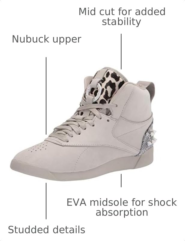 Image of Reebok Women's Freestyle Hi High Top Basketball Sneakers