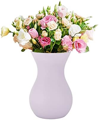 TREND FOR HOME Glass Vase Flower Vase Transparent Bud Vase Glass Vases for Flowers Decorations for Living Room Floral Vase for Dining Table Clear | 18 cm Tall | Poppy | 1229 ml