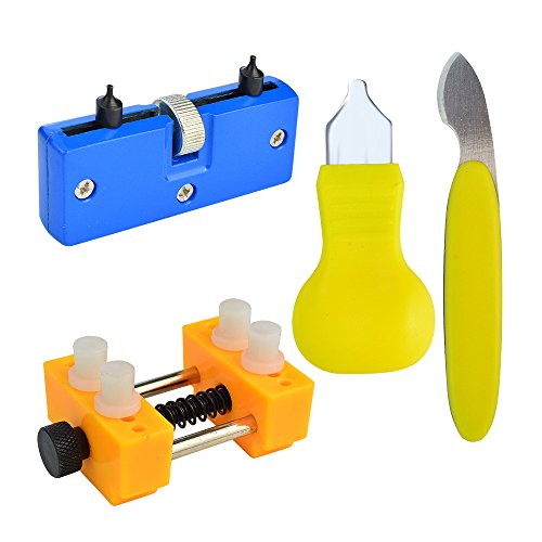 baotongle Watch Adjustable Back Remover Repair Tool Kit Opener Back Case Opener Watch Holder for Watch Repair and Battery Replacement