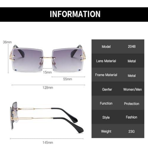 Petites lunettes de soleil carrées pour vos sorties d'été en terrasse - 6