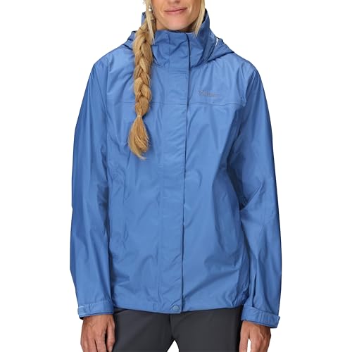 MARMOT Women's PreCip Eco Lightweight & Waterproof Rain Jacket, Rain Cloud - Latest Collection, X-Large