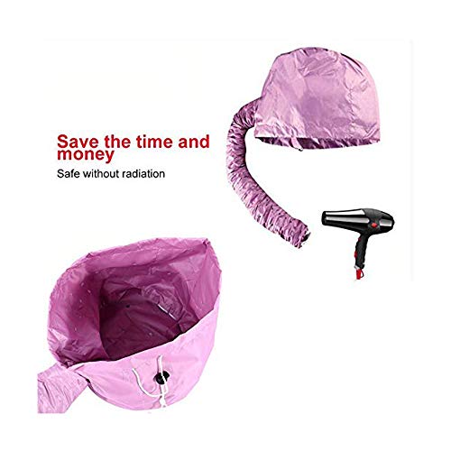 Foldable Hair Dryer Cap, Portable Soft Hair Drying Salon Cap Hair Mask Baking Oil Cap Heat Practical Security Hair Care Treatment Beauty Steamer Spa Heated Cap Haircare Hair Dryer Bonnet Hood Hat Hair #TOP4