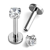 stab ohr Zirkon:3MM,Stabstärke:1,2MM,Platte:4MM