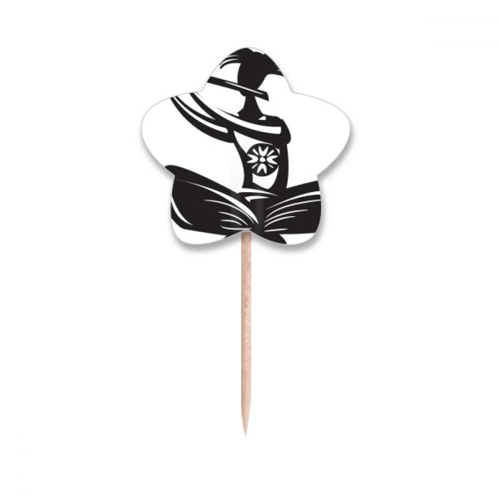 Celebrate Outline Mexique drapeaux étoiles cure-dents pour décoration lable cupcake