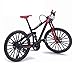 YHUS Mini bicicletta giocattolo in lega per dita e mountain bike, modello ornamento, bicicletta in metallo, modello 1:10, Toy Desk Craft Collection, palla modello Bike Gadgets (rosso)